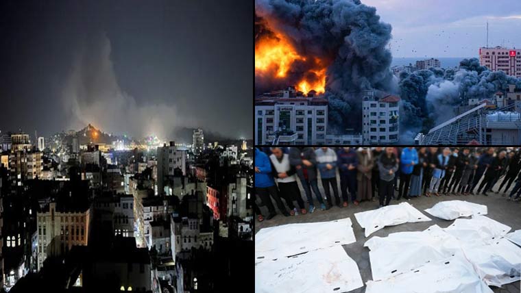 غزہ :مزید39شہید ،یمن پر امریکی بمباری ،12جاں بحق 