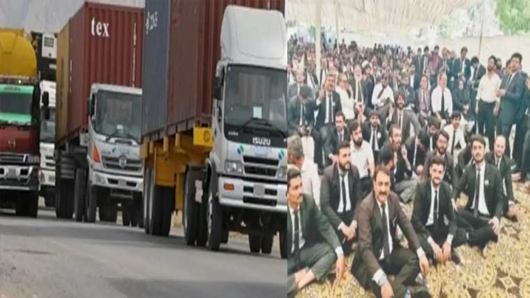 وکلا احتجاج :سندھ ،پنجاب سرحد پر ہزاروں گاڑیاں پھنس گئیں 