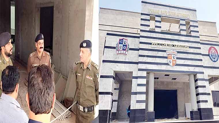 آر پی او ،ڈی پی او کا زیر تعمیر سیف سٹی کا  دورہ ،کام بروقت مکمل کرنے کی ہدایت 