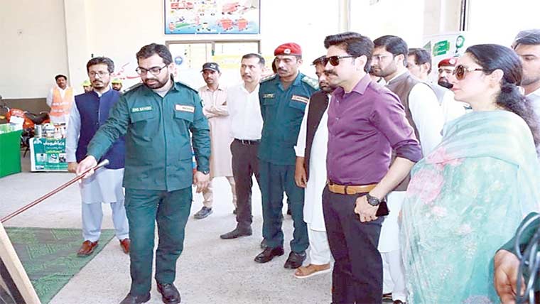 پری  فلڈ موک ایکسرسائز کا انعقاد،ڈپٹی کمشنر نے معائنہ کیا