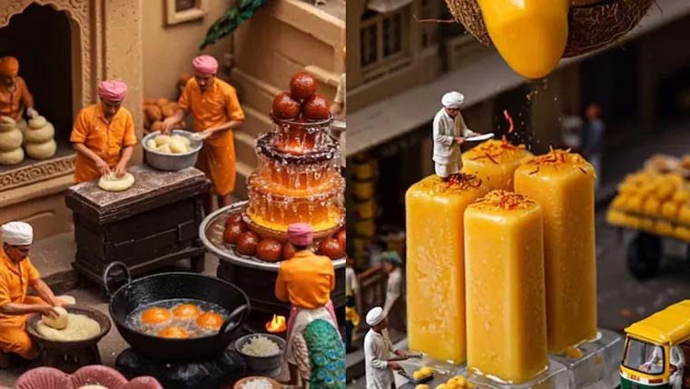 اے آئی کی جادوئی تخلیق مٹھائیوں کی دنیا کی دھوم 