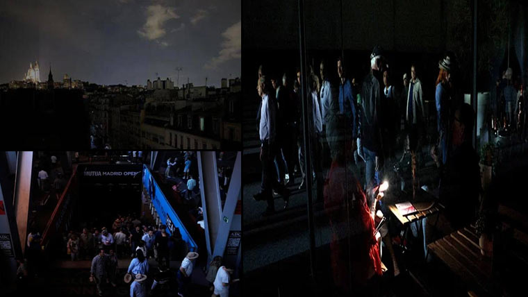 سپین ،فرانس ، پرتگال میں بجلی کا بڑا  بریک ڈاؤن، لاکھوں افراد متاثر