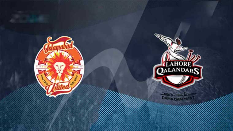  سپر لیگ،اسلام آباد یونائیٹڈ  اور لاہور قلندرز آج مد مقابل 