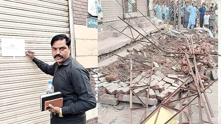  آپریشن کلین اپ‘100تھڑے مسمار، 2افرادگرفتار