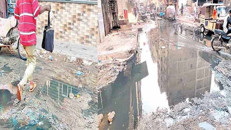  جگہ جگہ سیوریج بند ، واٹر سپلائی بدبودار، واسا خاموش