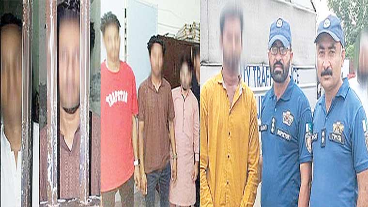 ٹریفک پولیس کا ون ویلروں کے خلاف کریک ڈائون