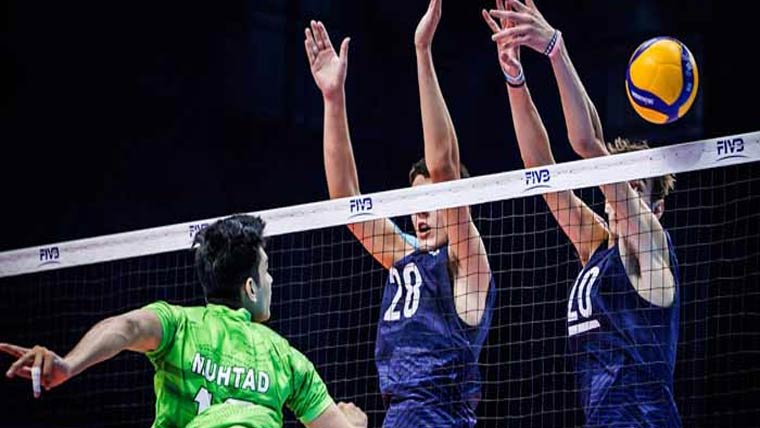 عالمی انڈر 19 والی بال: پاکستان نے امریکا کو 1-3 سے ہرا دیا