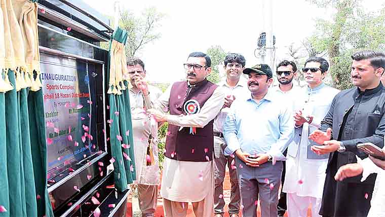 جھنگ:تحصیل سپورٹس کمپلیکس اٹھارہ ہزاری کا افتتاح کر دیا گیا