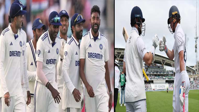  اوول ٹیسٹ میں انگلینڈ کو  35رنز، بھارت کو 4وکٹیں درکار