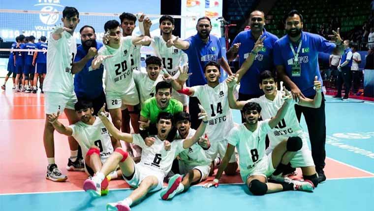  پاکستان کی عالمی انڈر 19والی بال چیمپئن شپ میں 13 ویں پوزیشن 