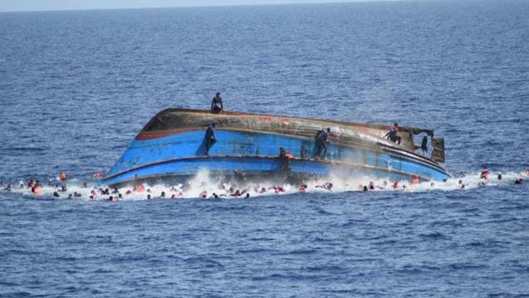 یمن کے ساحل پرکشتی ڈوب  گئی،55تارکین ہلاک ،100لاپتا