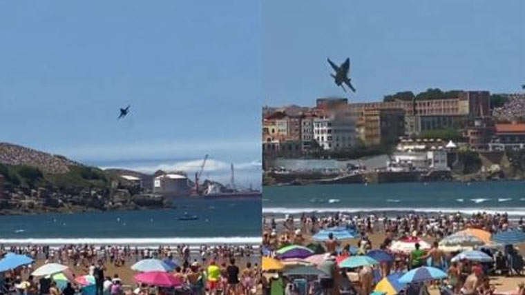 سپین:ایئر شو کے دوران طیارہ سمندر  میں گر کر تباہ، باپ اور بیٹا ہلاک 