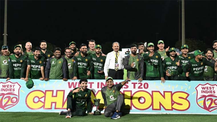  ویسٹ انڈیز  کو شکست ، ٹی ٹونٹی سیریز پاکستان کے نام