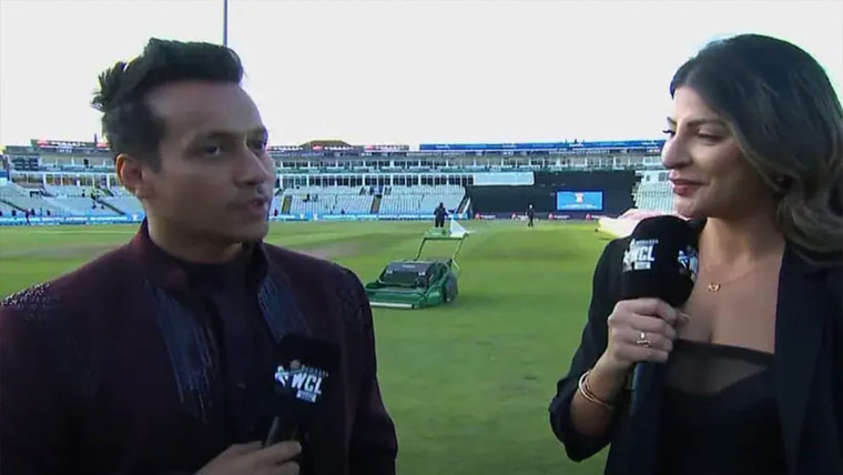  لیجنڈز لیگ کے مالک کا لائیو نشریات میں پریذینٹر کو پرپوز