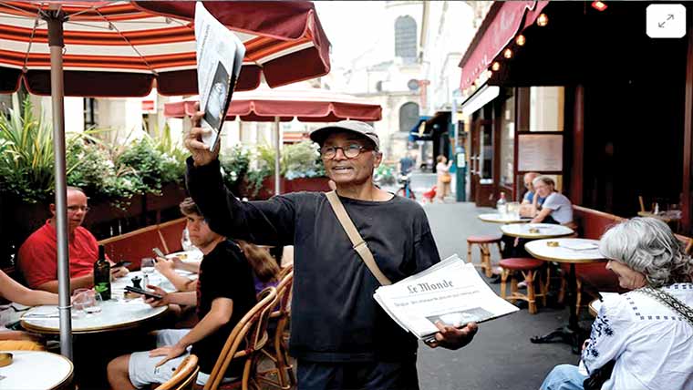 پیر س میں پاکستانی اخبار فروش کیلئے اعلیٰ ترین سول اعزاز 