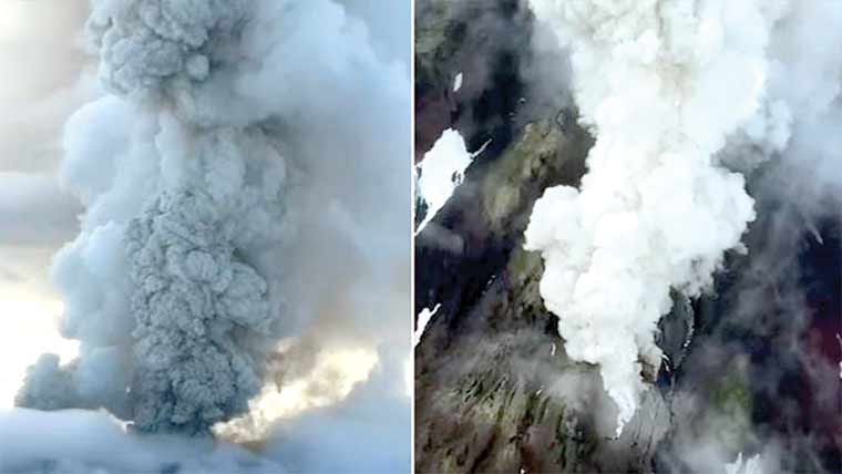 روس،600سال سے سویا ہوا آتش فشاں پھٹ گیا 