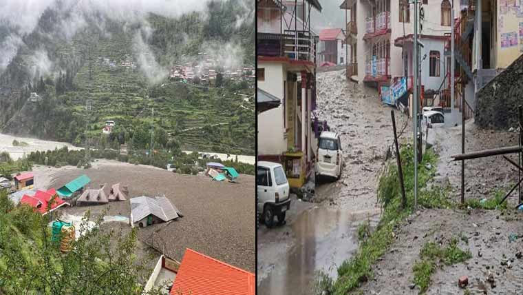اتراکھنڈ میں اچانک سیلاب 4 افراد ہلاک، 100 لاپتا