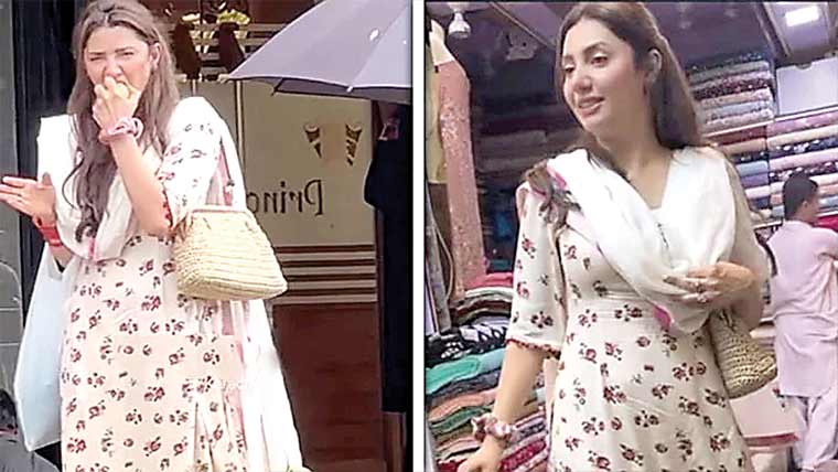 ماہرہ خان کی ساڑھی کیلئے بھاؤ تاؤ کرتے ویڈیو وائرل