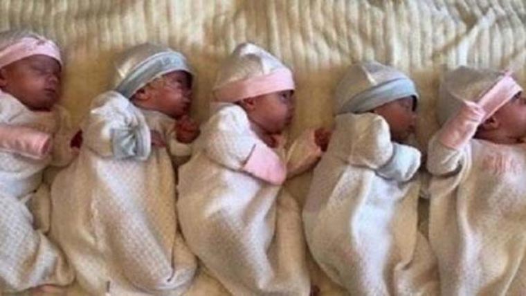  خاتون کے ہاں 5  بچوں کی پیدائش