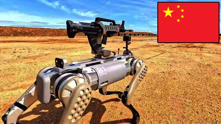 چین :مسلح روبوٹ ’’ولف‘‘ کتے میدان جنگ کیلئے تیار