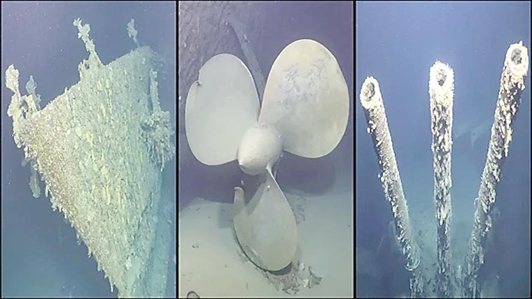 جنگِ عظیم دوم میں ڈوبنے والے جہازوں کی نئی تصاویر 