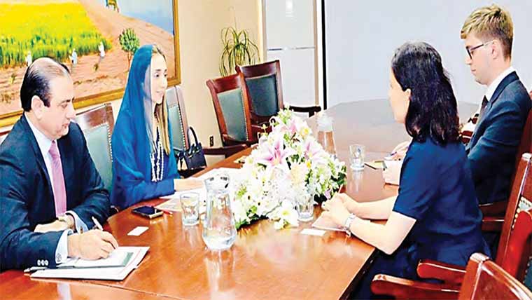 مشیر چیئرمین سینیٹ سے روسی سفارتخانہ کی ڈپٹی مشن ہیڈ کی ملاقات