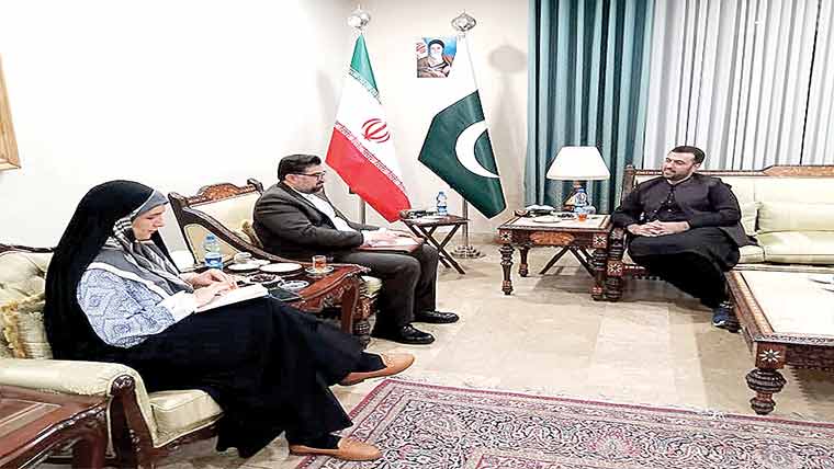 ڈاکٹر زین بھٹی کی ایران کے سیکرٹری  سیاسی امور مہدی باہمنی سے ملاقات 