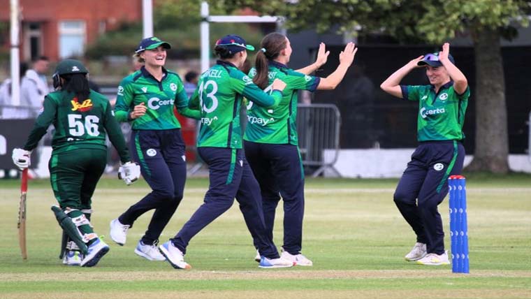  آئر لینڈ ویمن نے پاکستان کوہرا دیا