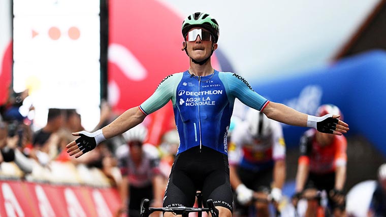  پال میگنیئرنے ٹور ڈی پولونے  سائیکل ریس کا چوتھا مرحلہ جیت لیا