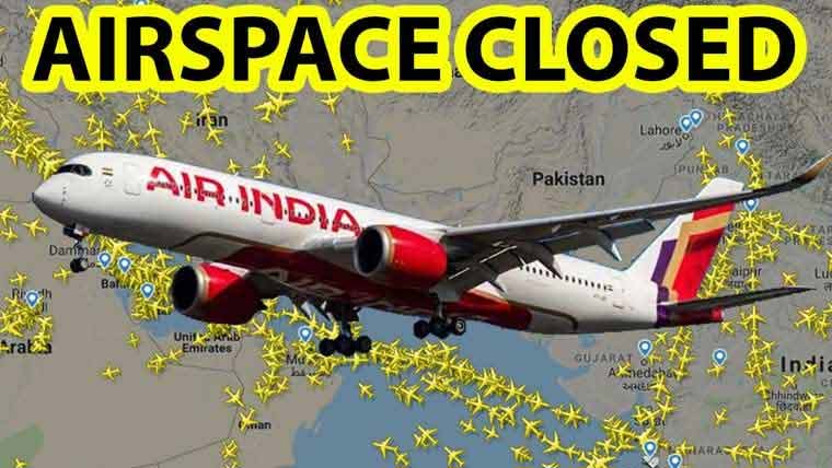 بھارت کیلئے فضائی حدود بندش سے 11.7ارب کا خسارہ 