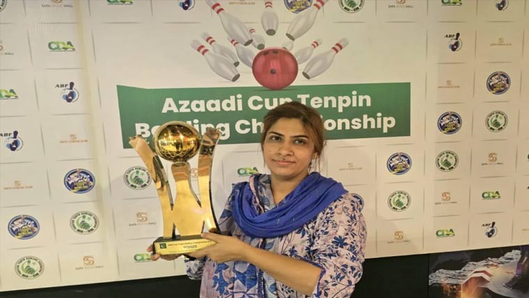  آزادی کپ ٹین پن بالنگ  چیمپئن شپ،سعدیہ نے  ڈیف ویمنز کا ٹائٹل جیت لیا