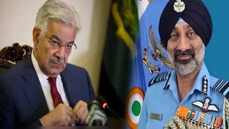 بھارتی ائیرچیف کی لڑائی میں اپنی شکست چھپانے کی کوشش،3ماہ بعد 6پاکستانی طیارے مارگرانے کا مضحکہ خیز دعوی:دونوں ملک اپنے ریکارڈ کی تصدیق کرالیتےہیں:پاکستان کا بھارت کو چیلنج