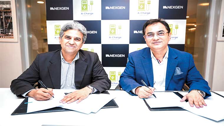 نیکسجن آٹو، الباریو انجینئرنگ کا  ای وی چارچنگ کیلئے اشتراک