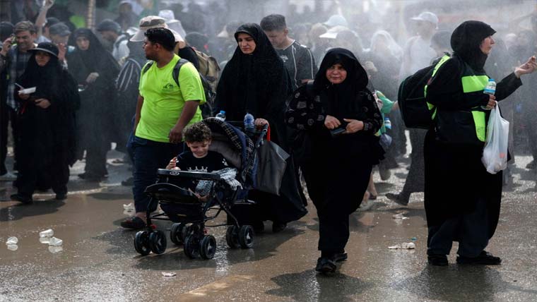 عراق :کلورین گیس کا اخراج، دم گھٹنے  کے باعث 621زائرین ہسپتال منتقل