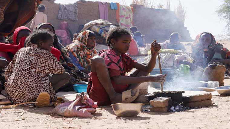 سوڈان:محصور شہر الفاشر میں غذائی  قلت ، ہفتے میں 63 ہلاکتیں