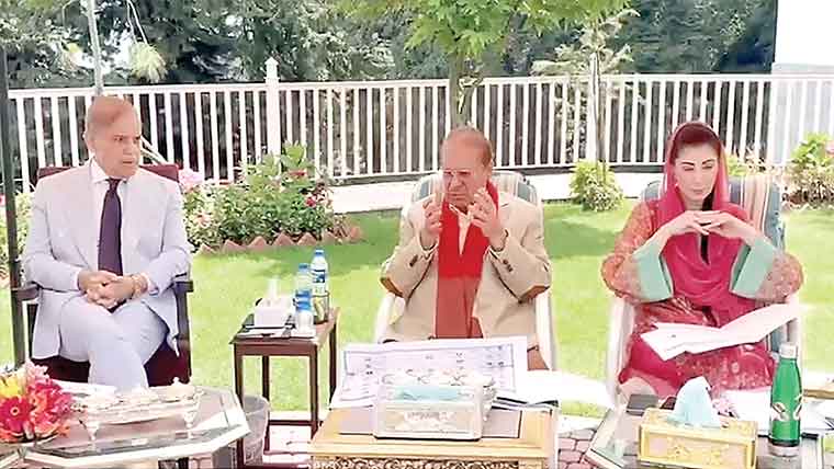 مری : ن لیگ کا اہم اجلاس، نواز، شہباز، مریم بھی شریک