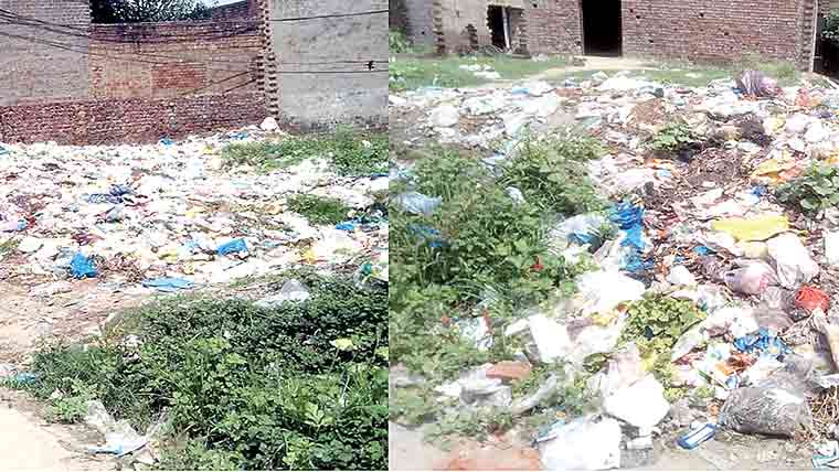 لدھیوالہ وڑائچ:گلی محلوں میں کوڑا کرکٹ کے ڈھیر،بدبو سے سانس لینا محال