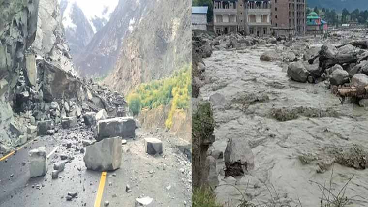 گلگت : سیلاب، لینڈ سلائیڈنگ، 8 رضا کار جاں بحق