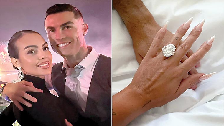 9سالہ طویل رفاقت کے بعد رونالڈو اور جارجینا کی منگنی 