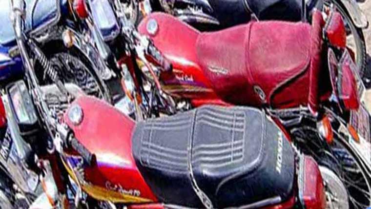 جڑواں شہروں میں سرچ آ پریشن ، دو مو ٹر سائیکل تھانے منتقل 