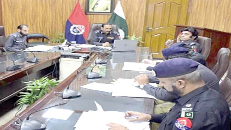 آئی جی ریلوے کا ایس پیز کی  انسداد چوری کارروائیوں کاجائزہ