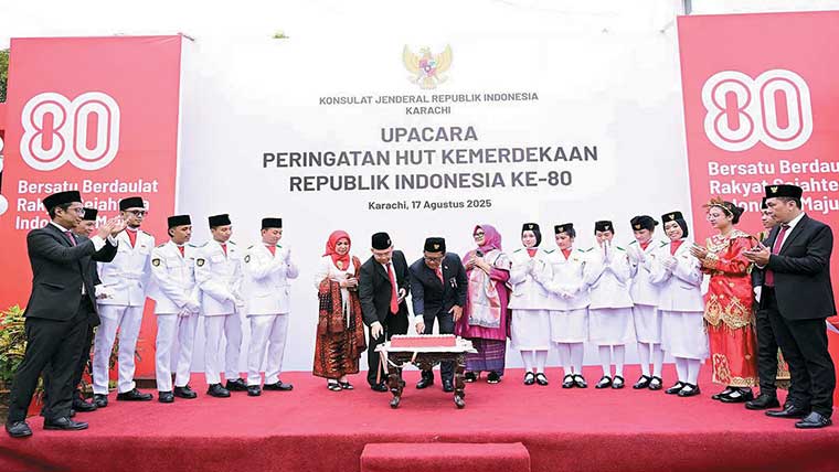 انڈونیشیا کے قونصل خانے میں آزادی کی تقریب