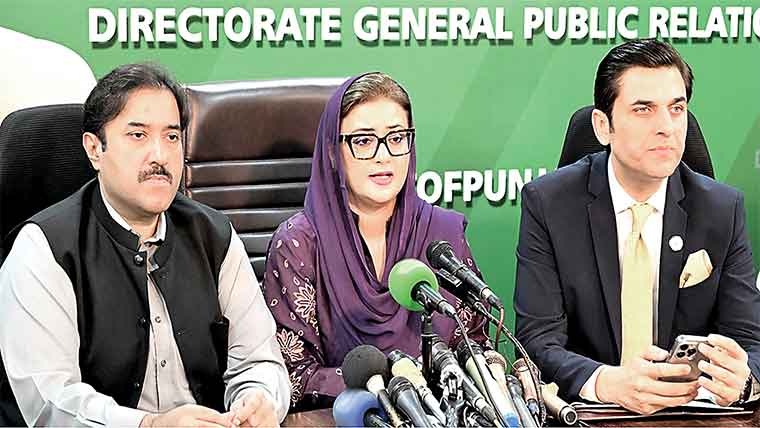  پنجاب میں سیلاب کی وجہ سے جانی نقصان نہیں ہوا : عظمیٰ 