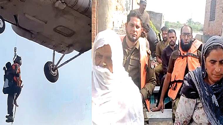 سیلاب پرامدادی کارروائیاں جاری‘10ہزار افراد ریسکیو 