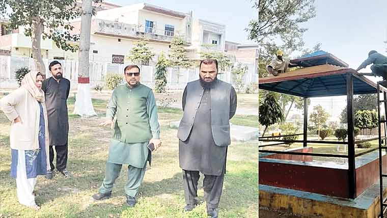 پسرور میں ایم سی پارک  کی ری ویمپنگ کا آغاز