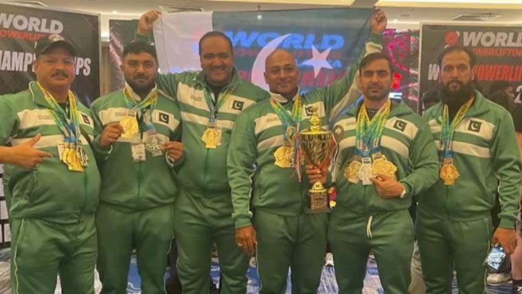 ورلڈ پاور لفٹنگ چیمپئن شپ میں پنجاب پولیس کے 5 میڈلز 