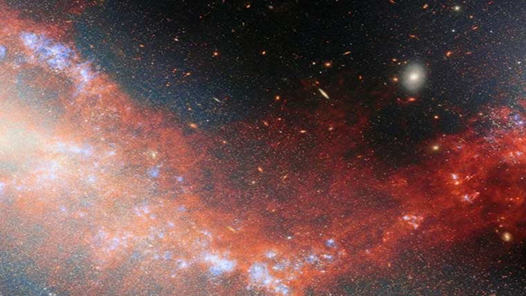 2 کروڑ 40 لاکھ نوری سال فاصلے پر رقص کرتی کہکشائیں