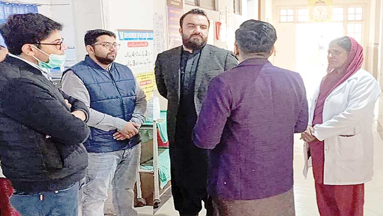 اسسٹنٹ کمشنر عبدالقدیر زرکون کا  سول و ٹیچنگ ہسپتال گجرات کا دورہ