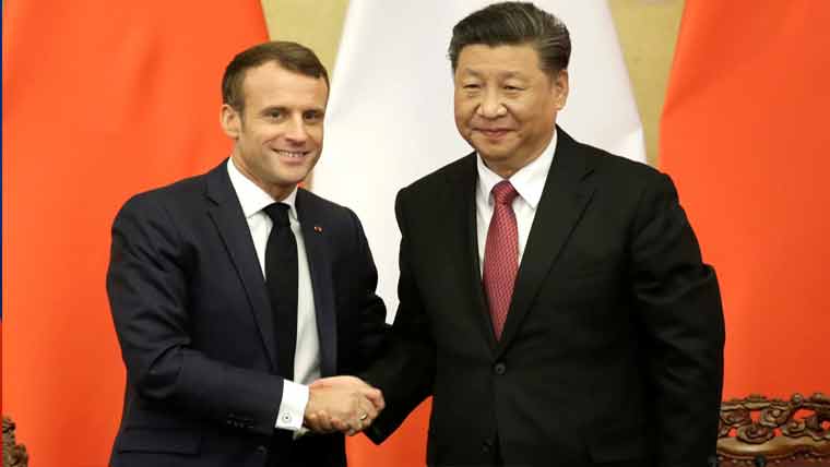 فرانسیسی صدر کی چینی ہم منصب سے  ملاقات، یوکرین جنگ پر تبادلہ خیال