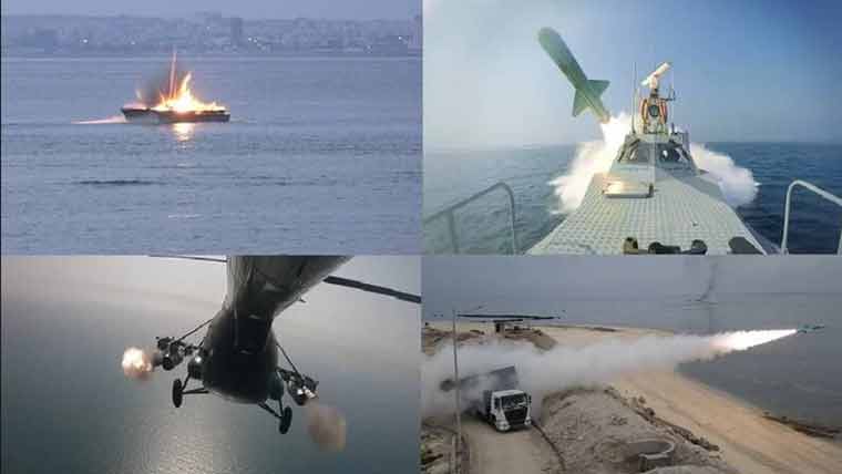 ایران کی خلیج میں بحری جنگی مشقیں  امریکی جہازوں کو وارننگ